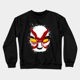 Evil Budokay mask splatted Crewneck Sweatshirt